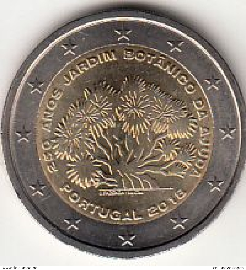 Moeda De Portugal, (23), 2 Euro Dos 250 Anos Do Jardim Botânico Da Ajuda De 2018, UNC - Portogallo