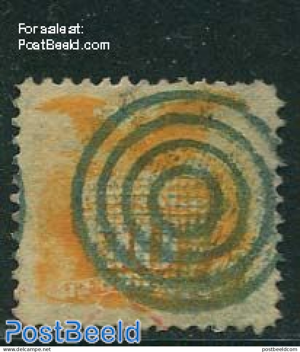 United States Of America 1869 10c Orange, Used, Used Stamps - Usati