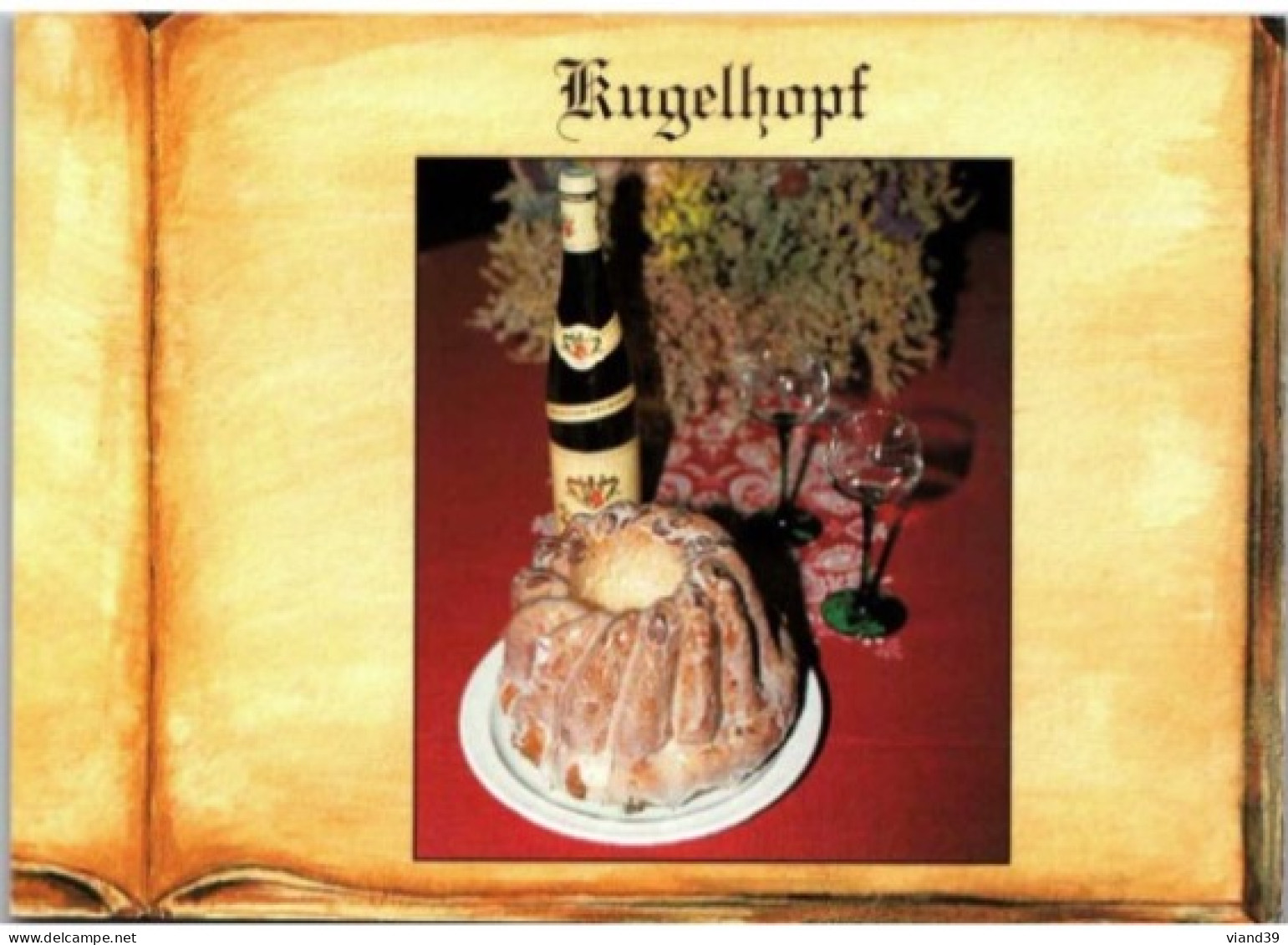 KUGELHOPF    -   Recettes De Cuisine    - CPM - Voir Scannes Recto-Verso - Recipes (cooking)