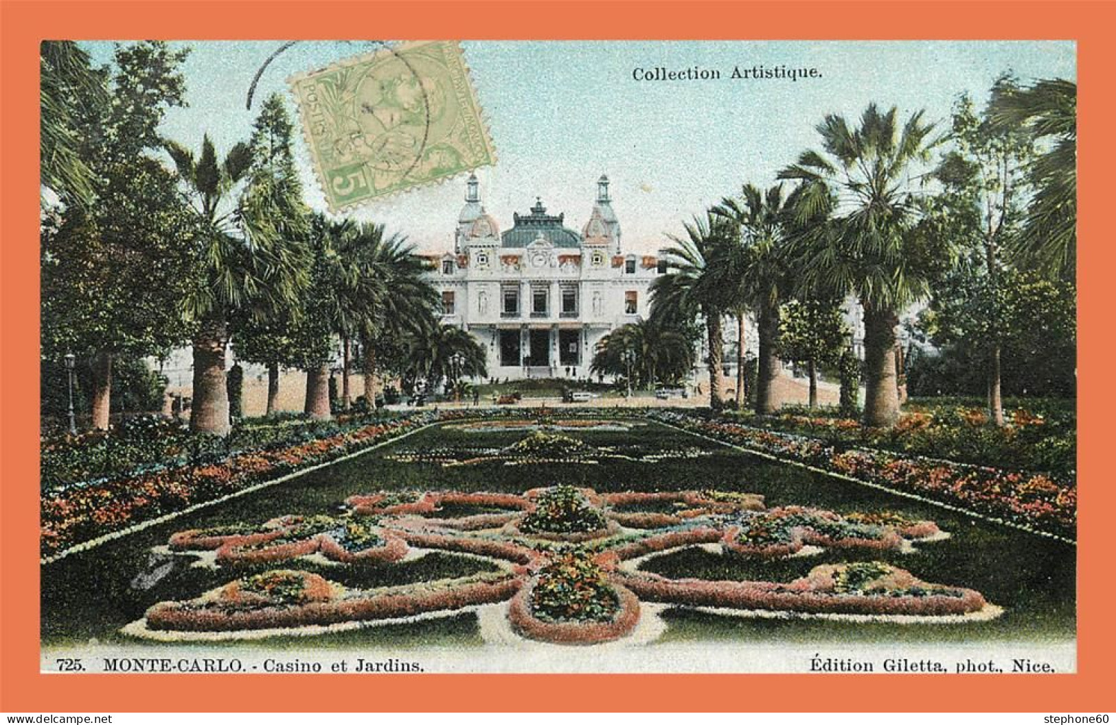 A717 / 303 MONTE CARLO Casino Et Jardin ( Timbre Monaco ) - Monte-Carlo
