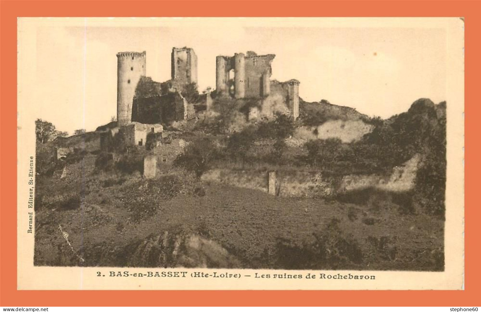 A717 / 523 43 - BAS EN BASSET Ruines De Rochebaron - Other & Unclassified