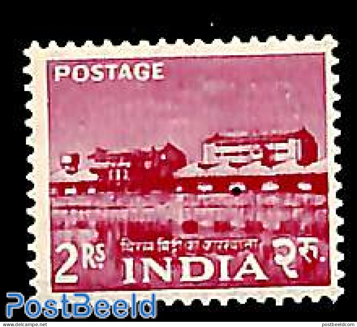 India 1955 2R, Stamp Out Of Set, Mint NH - Unused Stamps