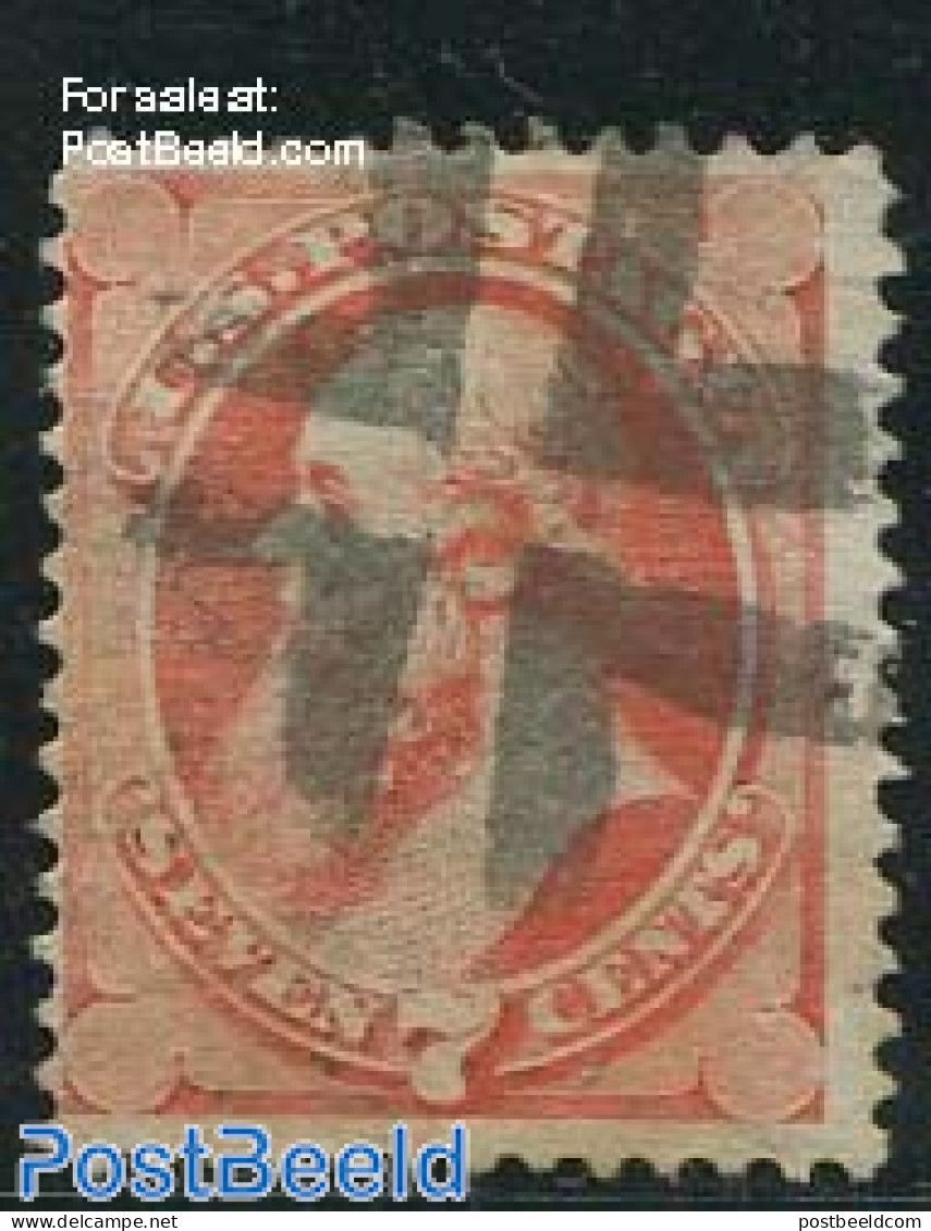 United States Of America 1870 7c Orange-red, Used, Used Stamps - Gebraucht