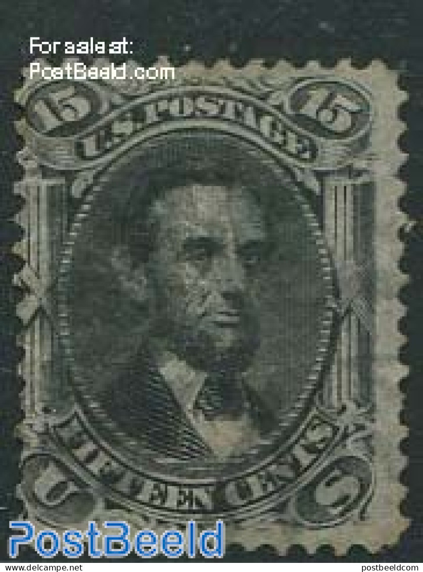 United States Of America 1861 15c, Black, Used, Used Stamps - Gebruikt