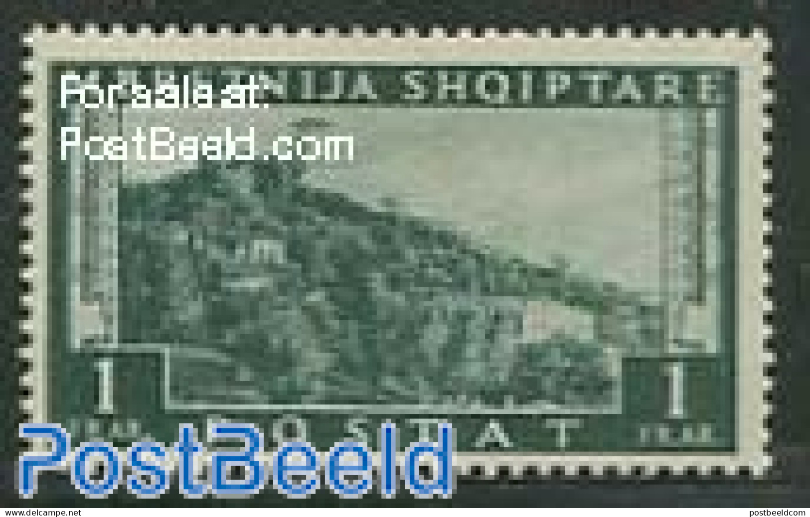 Albania 1939 1Fr, Stamp Out Of Set, Mint NH, Art - Castles & Fortifications - Castillos