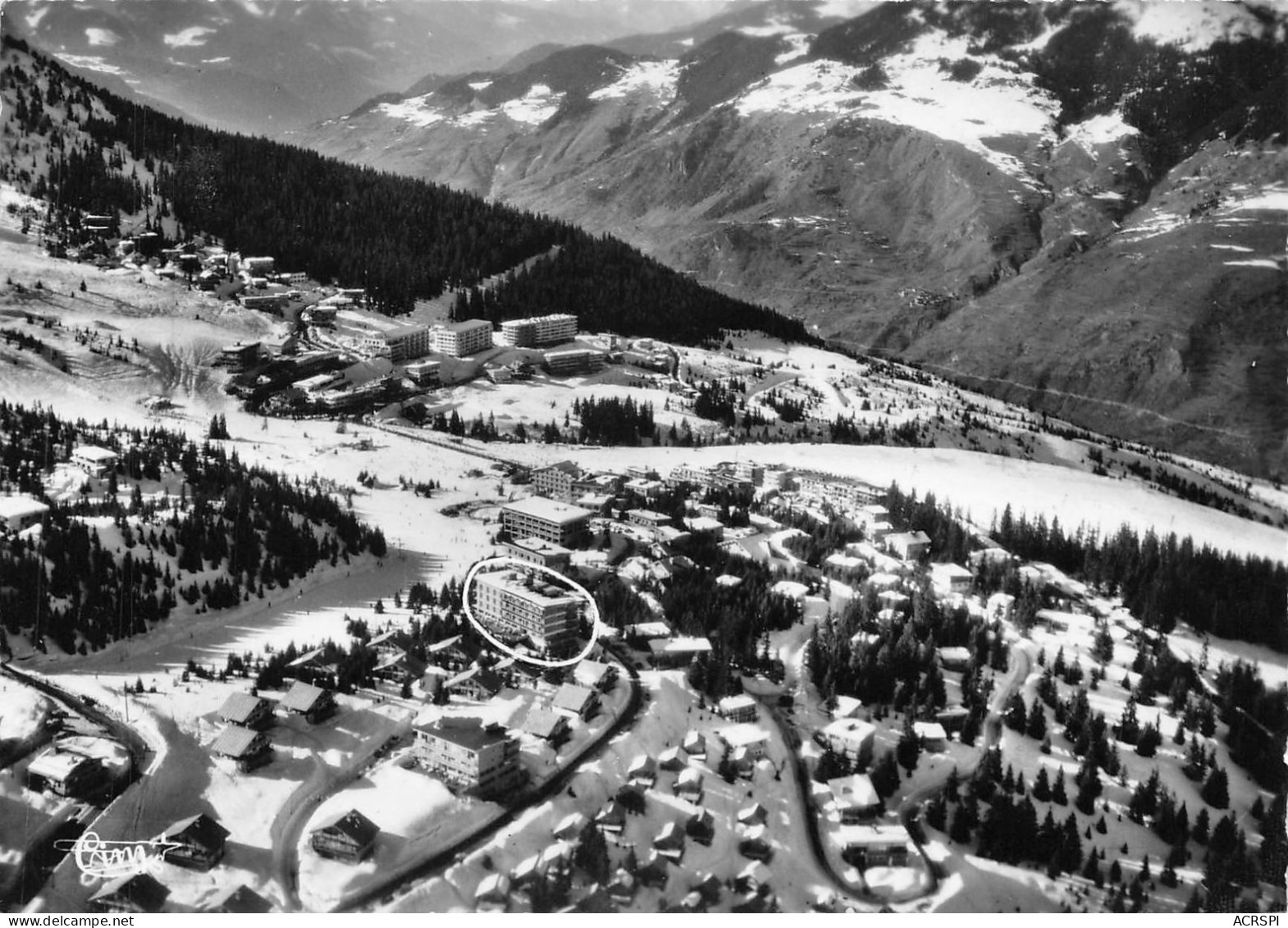 73 COURCHEVEL  Vue Générale  (scan R/V)  54  PC1201 - Courchevel