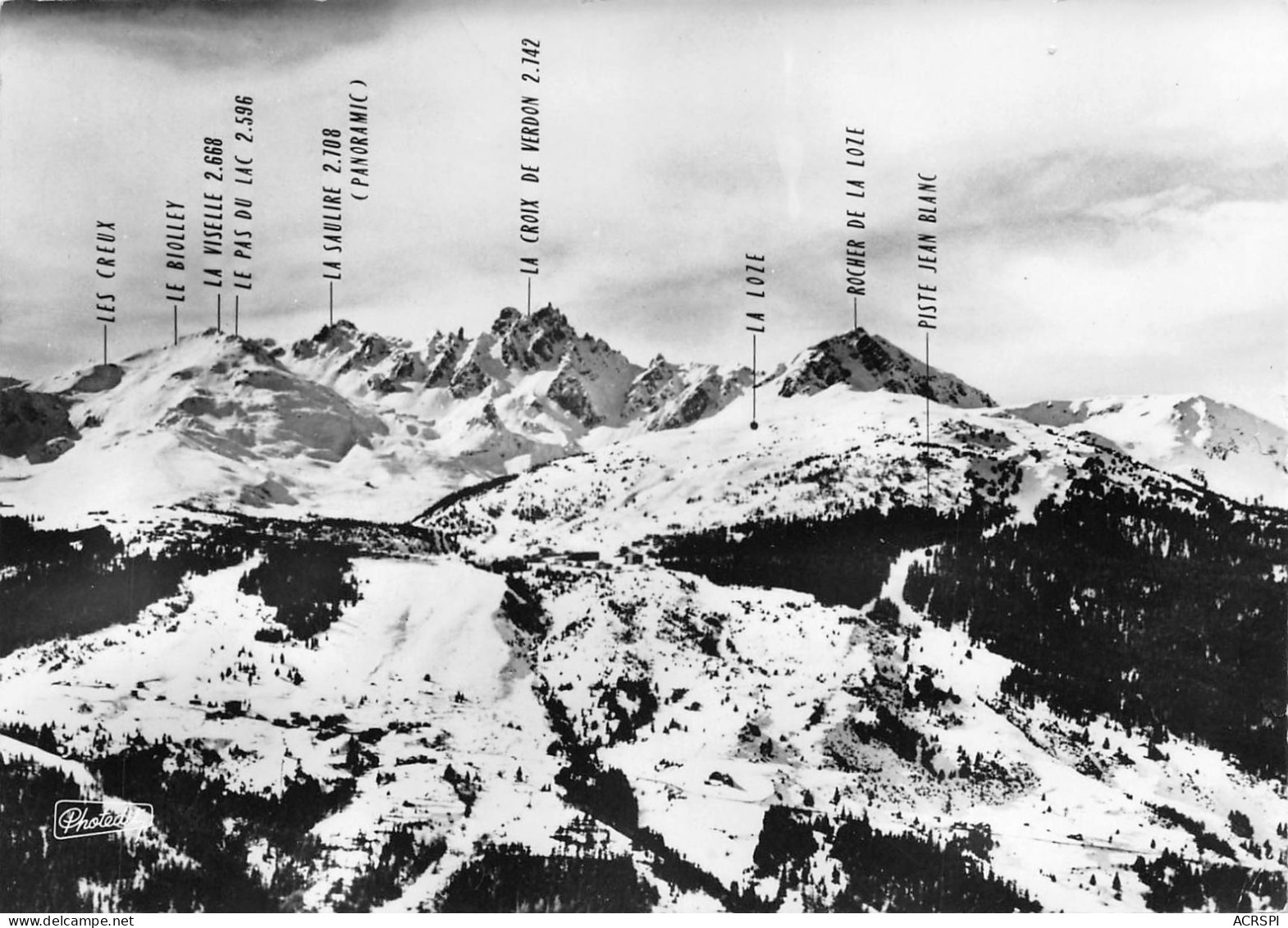 73 COURCHEVEL  Panorama  (scan R/V)  50  PC1201 - Courchevel