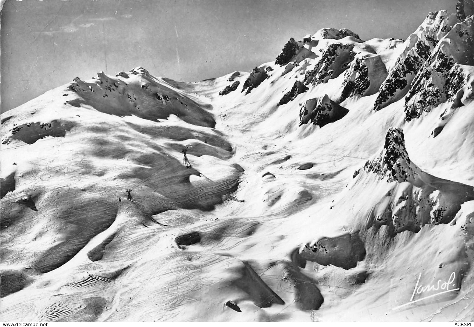 73 COURCHEVEL  Vue D'ensemble De La Combe De La Vizelle   (scan R/V)  44  PC1201 - Courchevel