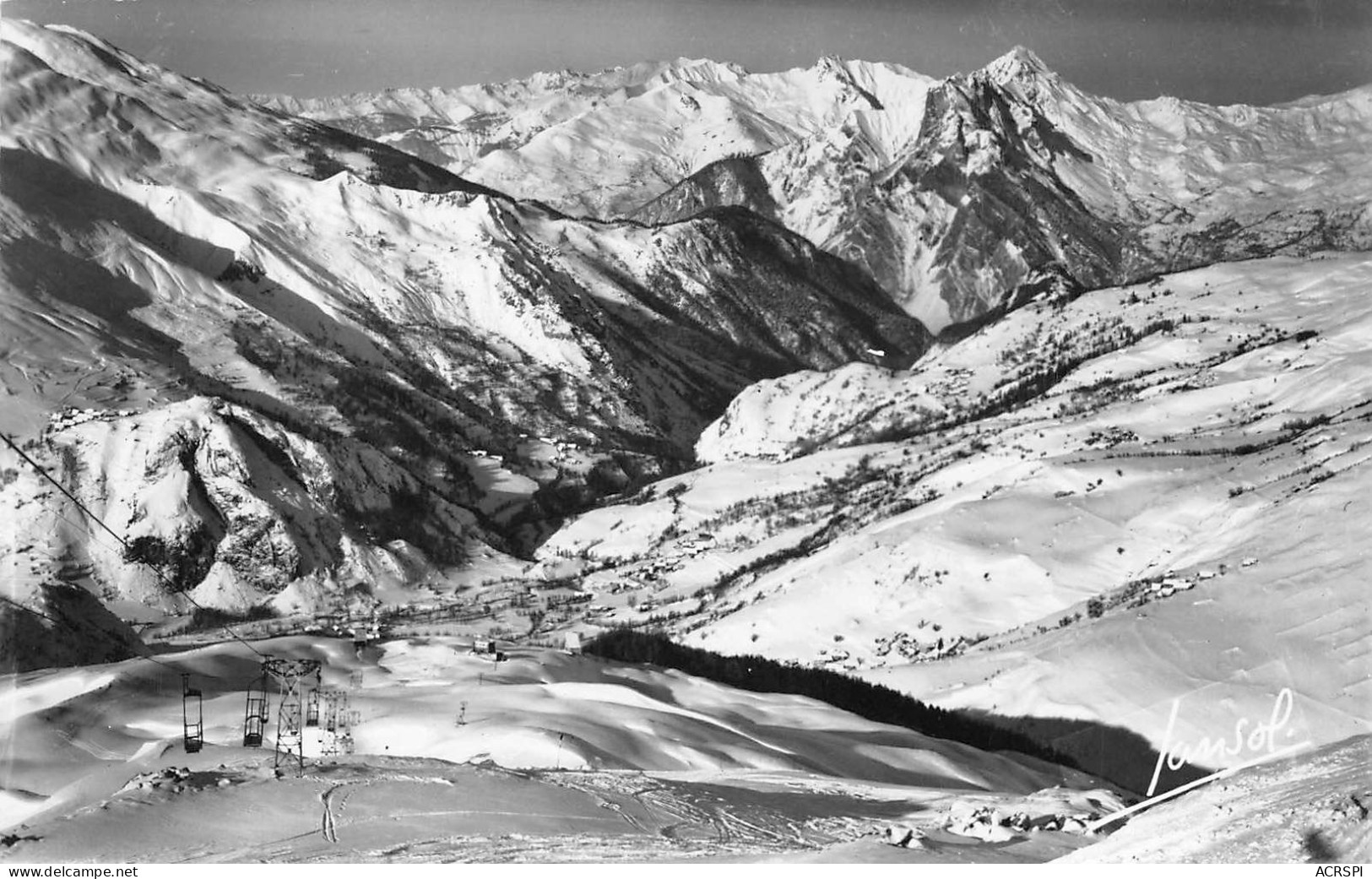 73 Valloire-Galibier Le Télé-Benne Systeme Juillard    (scan R/V) 1 PC1201 - Saint Michel De Maurienne