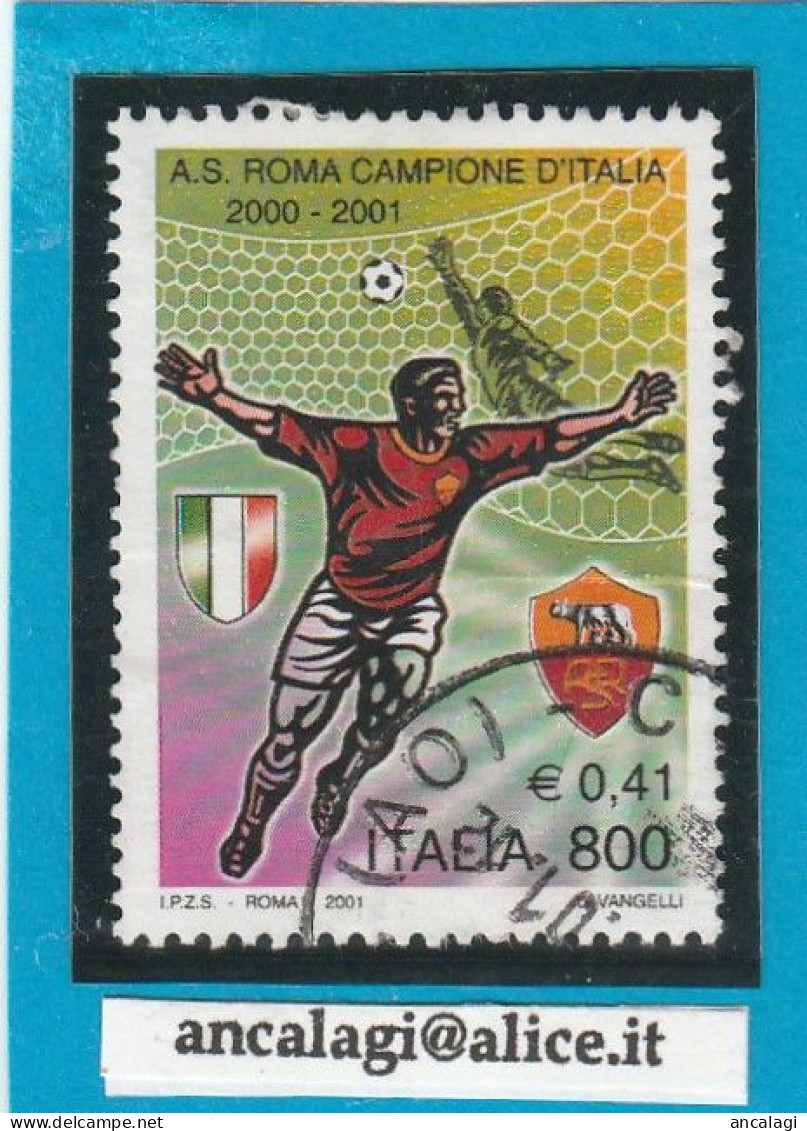 USATI ITALIA 2001 - Ref.0851 "ROMA CAMPIONE D'ITALIA" 1 Val. - - 2001-10: Gebraucht