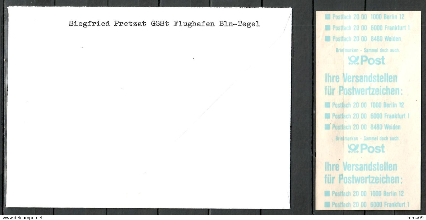 Berlin; ATM: MiNr. 1 (3,50 DM), Auf Portoger. Brief / Einschreiben Von Flugh. Tegel Nach Duderstadt; B-330 - Vignette [ATM]