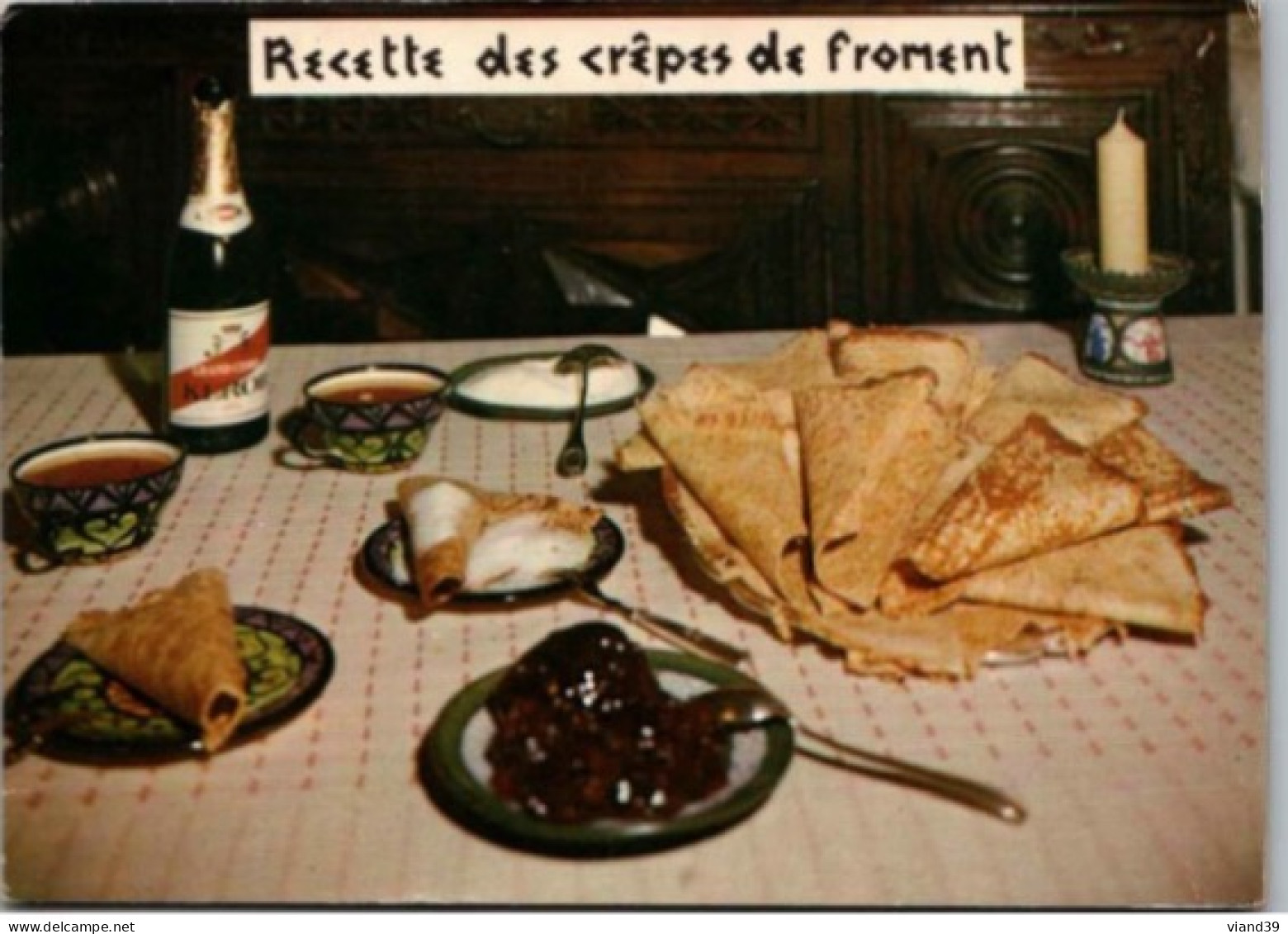 CREPES DE FROMENT     -   Recettes De Cuisine    - CPM - Voir Scannes Recto-Verso - Recettes (cuisine)