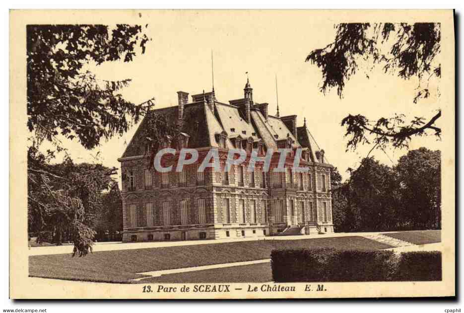CPA Sceaux Parc Le Chateau  - Sceaux