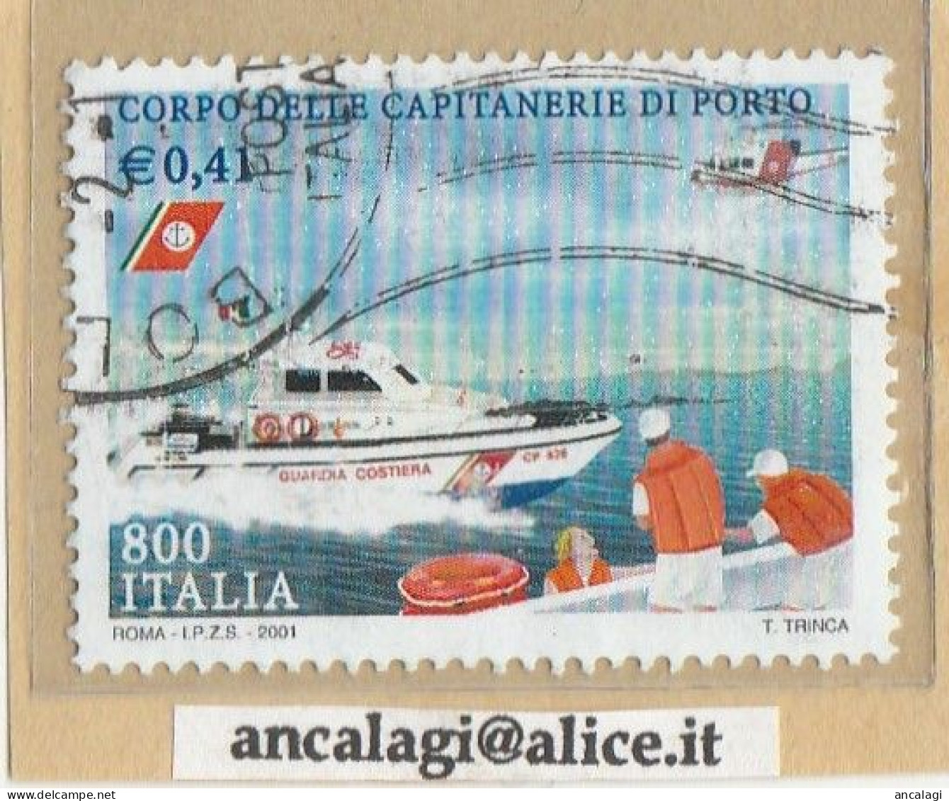 USATI ITALIA 2001 - Ref.0852 "CAPITANERIA DI PORTO" 1 Val. - - 2001-10: Gebraucht