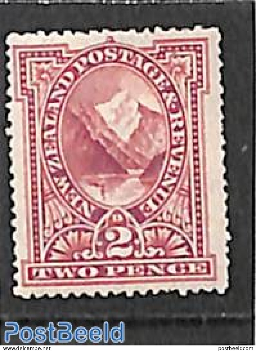 New Zealand 1898 2d, Stamp Out Of Set, Unused (hinged), Sport - Mountains & Mountain Climbing - Nuevos