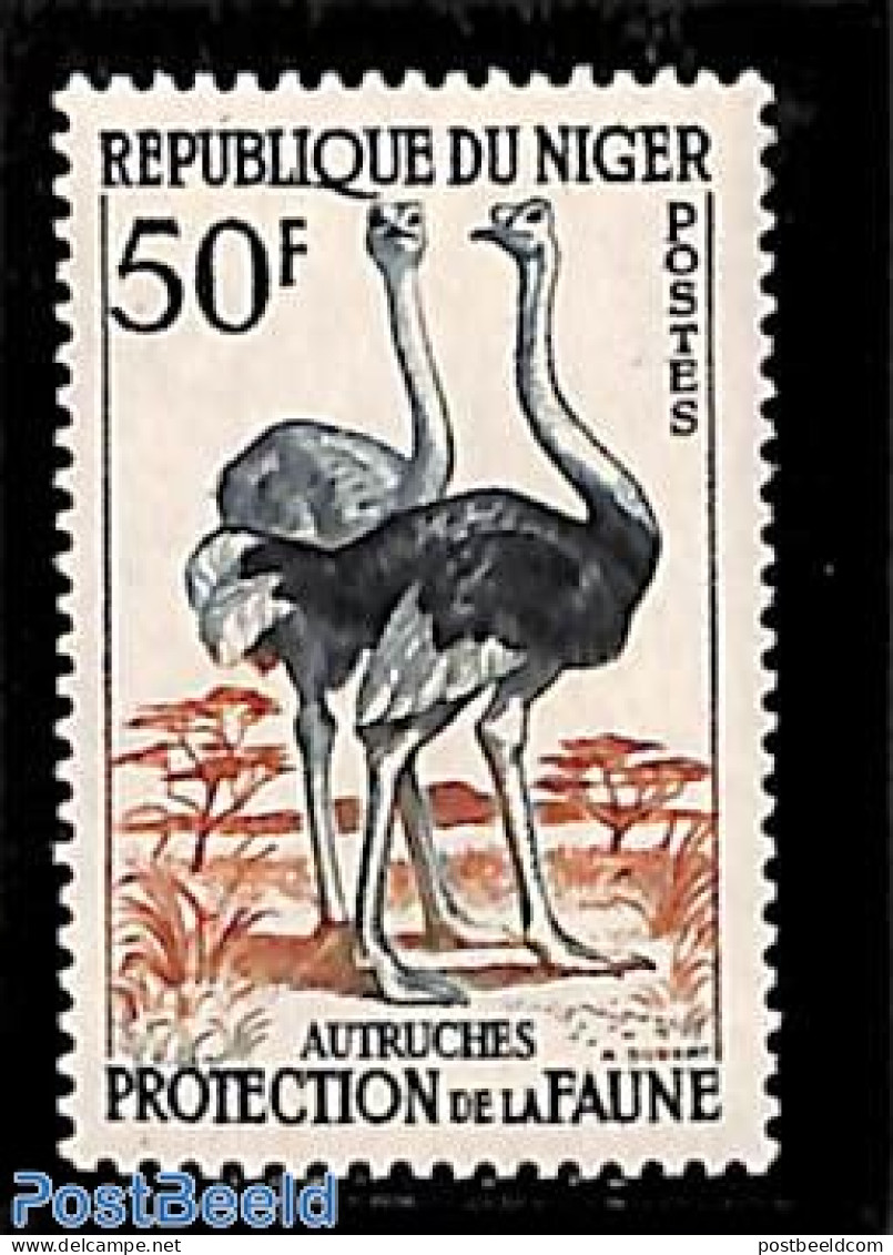 Niger 1959 50F, Stamp Out Of Set, Mint NH, Nature - Birds - Níger (1960-...)