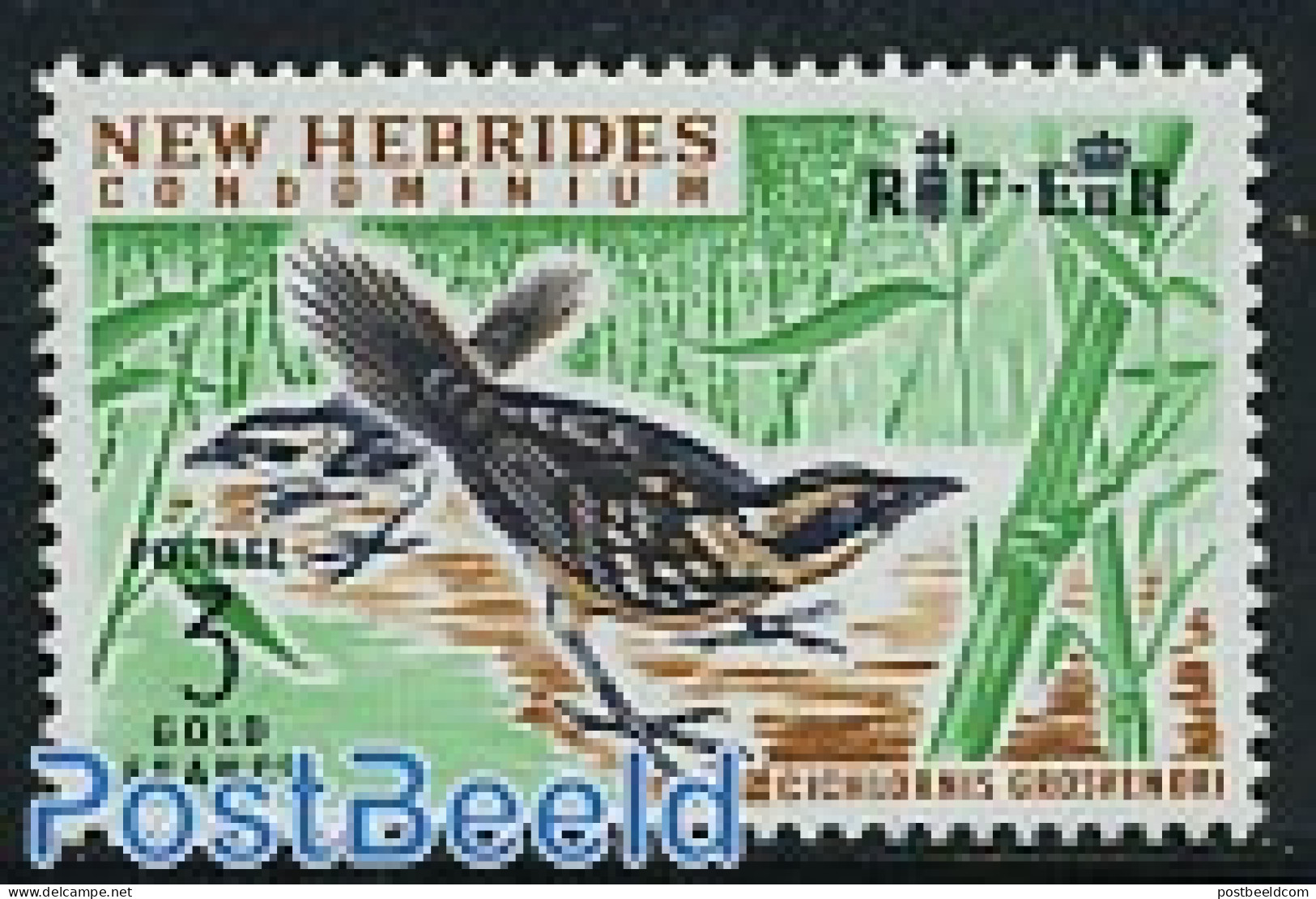 New Hebrides 1965 3F, Stamp Out Of Set, Mint NH, Nature - Birds - Unused Stamps