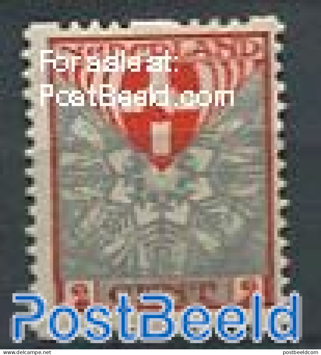 Netherlands 1926 2+2c, Stamp Out Of Set, Mint NH, History - Nature - Coat Of Arms - Flowers & Plants - Unused Stamps