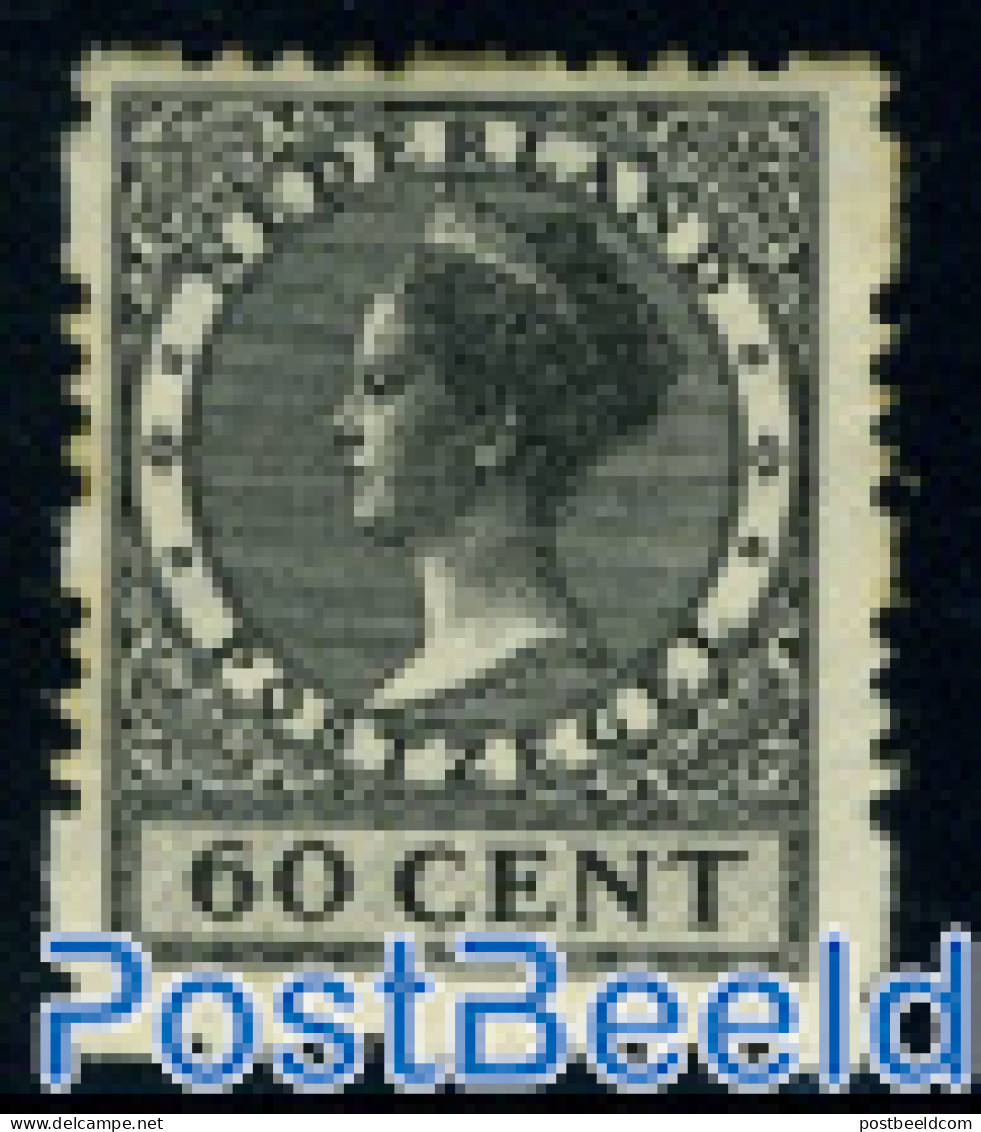 Netherlands 1928 60c, 4-side Syncoperf. Stamp Out Of Set, Unused (hinged) - Unused Stamps
