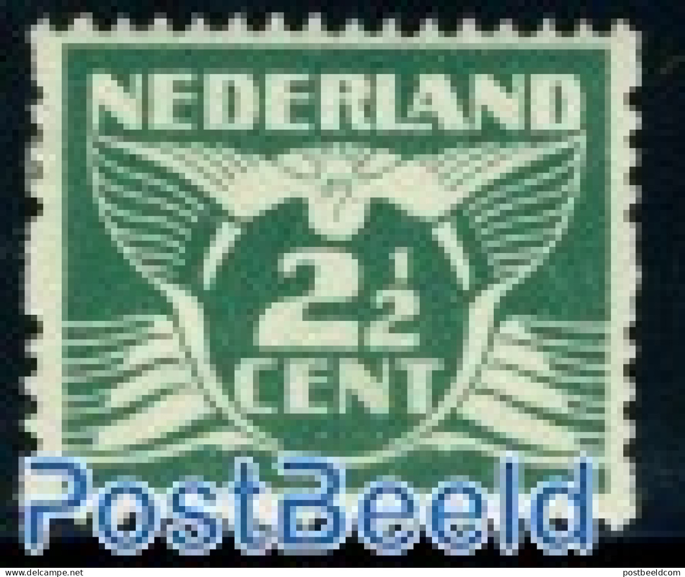 Netherlands 1925 2.5c 2-side Syncoperf. Without WM,Stamp Out Of Set, Mint NH - Neufs