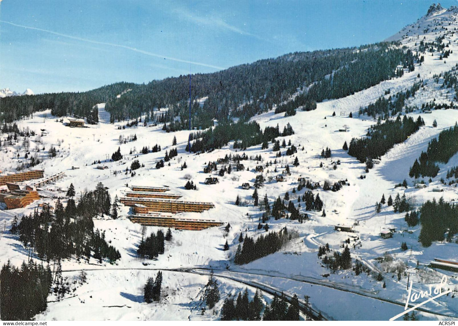 73 Les Arcs  Bourg-Saint-Maurice Vue Générale Aérienne (scan R/V)  63 \PC1202 - Bourg Saint Maurice