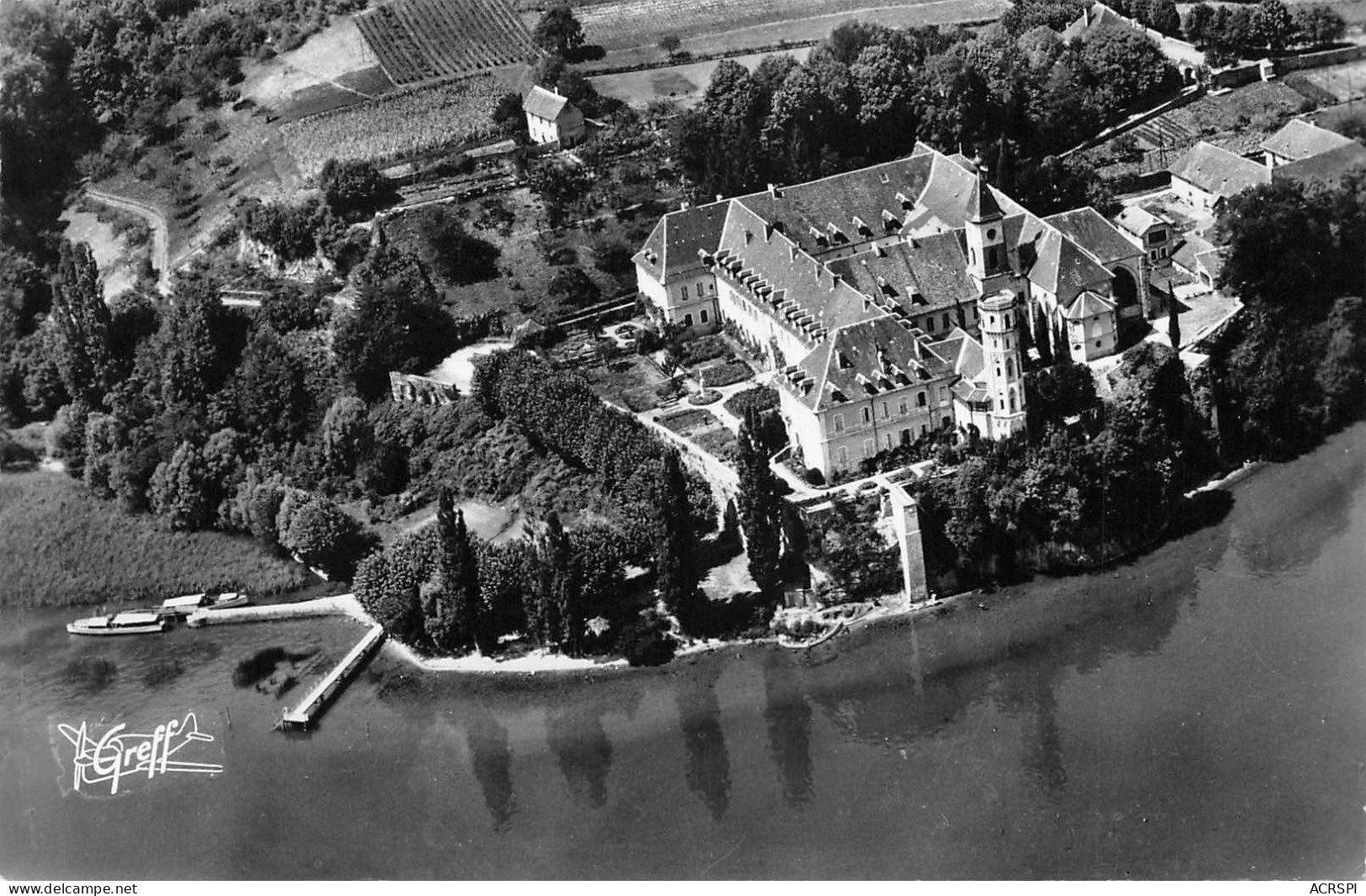 73  Aix-les-Bains  Abbaye D'autecombe Vue Aérienne (scan R/V)  49 \PC1202 - Aix Les Bains