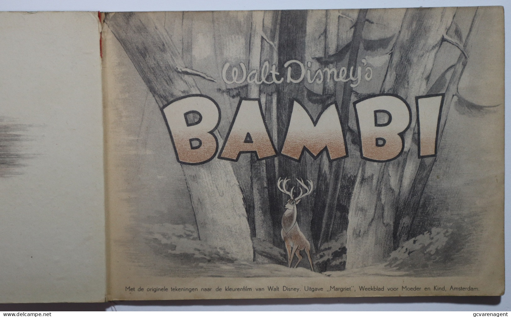 WALT DISNEY'S  BAMBI    PLAKBOEK  - ZIE BESCHRIJF EN     ZIE AFBEELDINGEN - Jugend