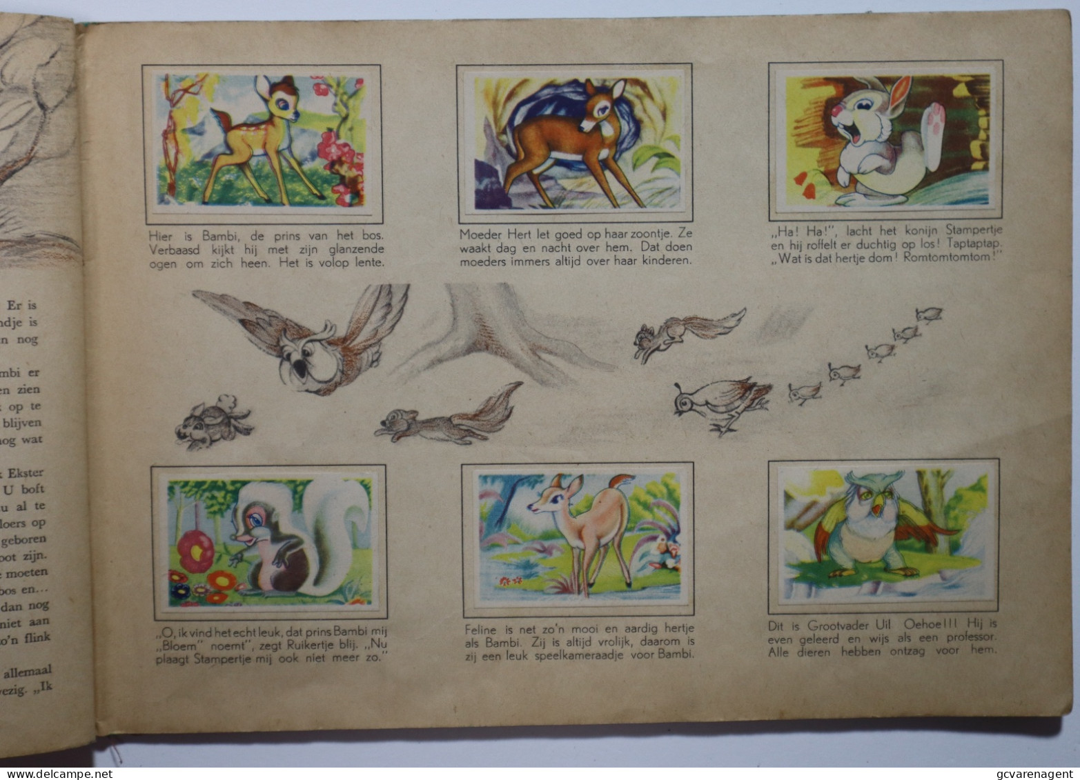 WALT DISNEY'S  BAMBI    PLAKBOEK  - ZIE BESCHRIJF EN     ZIE AFBEELDINGEN - Juniors