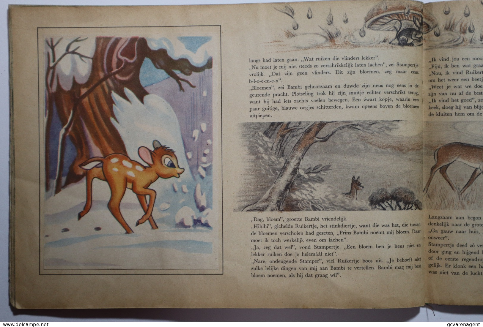 WALT DISNEY'S  BAMBI    PLAKBOEK  - ZIE BESCHRIJF EN     ZIE AFBEELDINGEN - Giovani