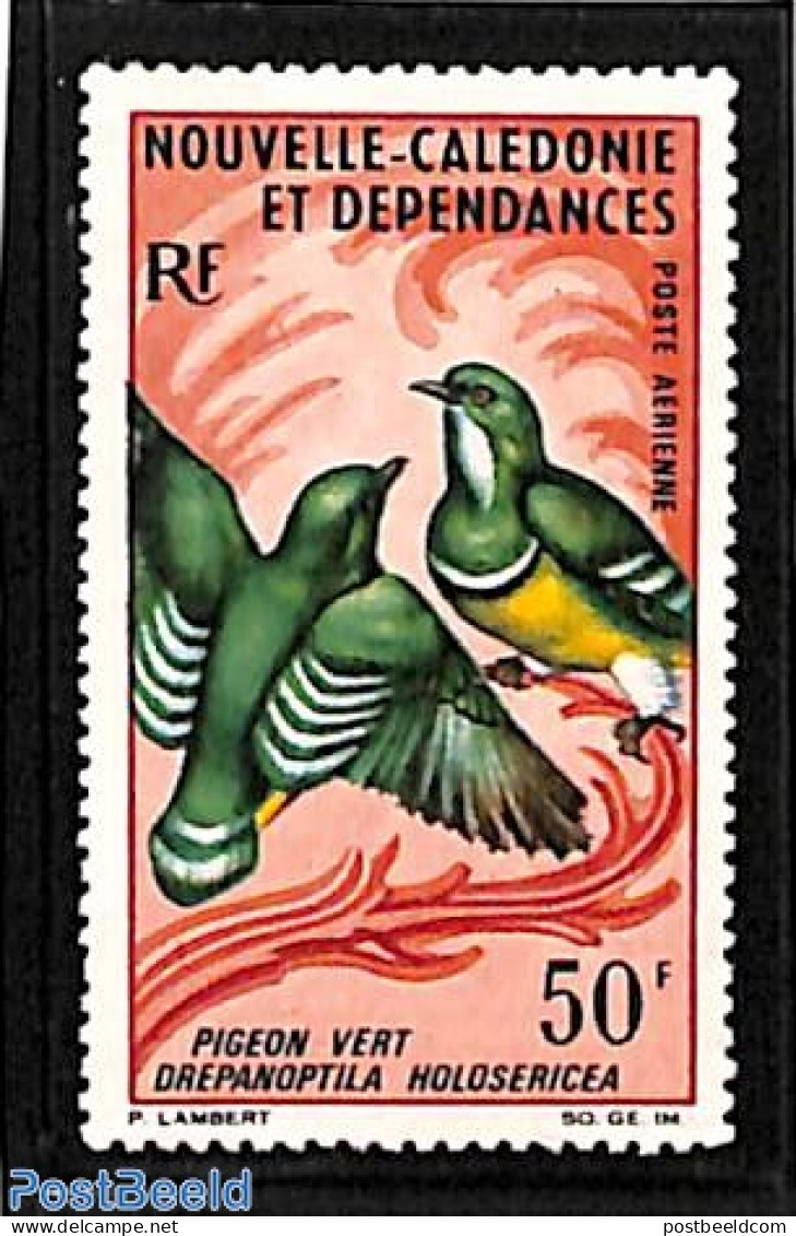 New Caledonia 1968 50F, Stamp Out Of Set, Mint NH, Nature - Birds - Unused Stamps