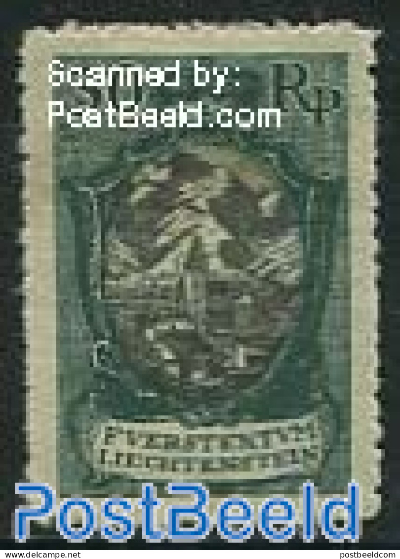 Liechtenstein 1921 30Rp, Dark Mountains, Stamp Out Of Set, Unused (hinged), Religion - Churches, Temples, Mosques, Syn.. - Ongebruikt