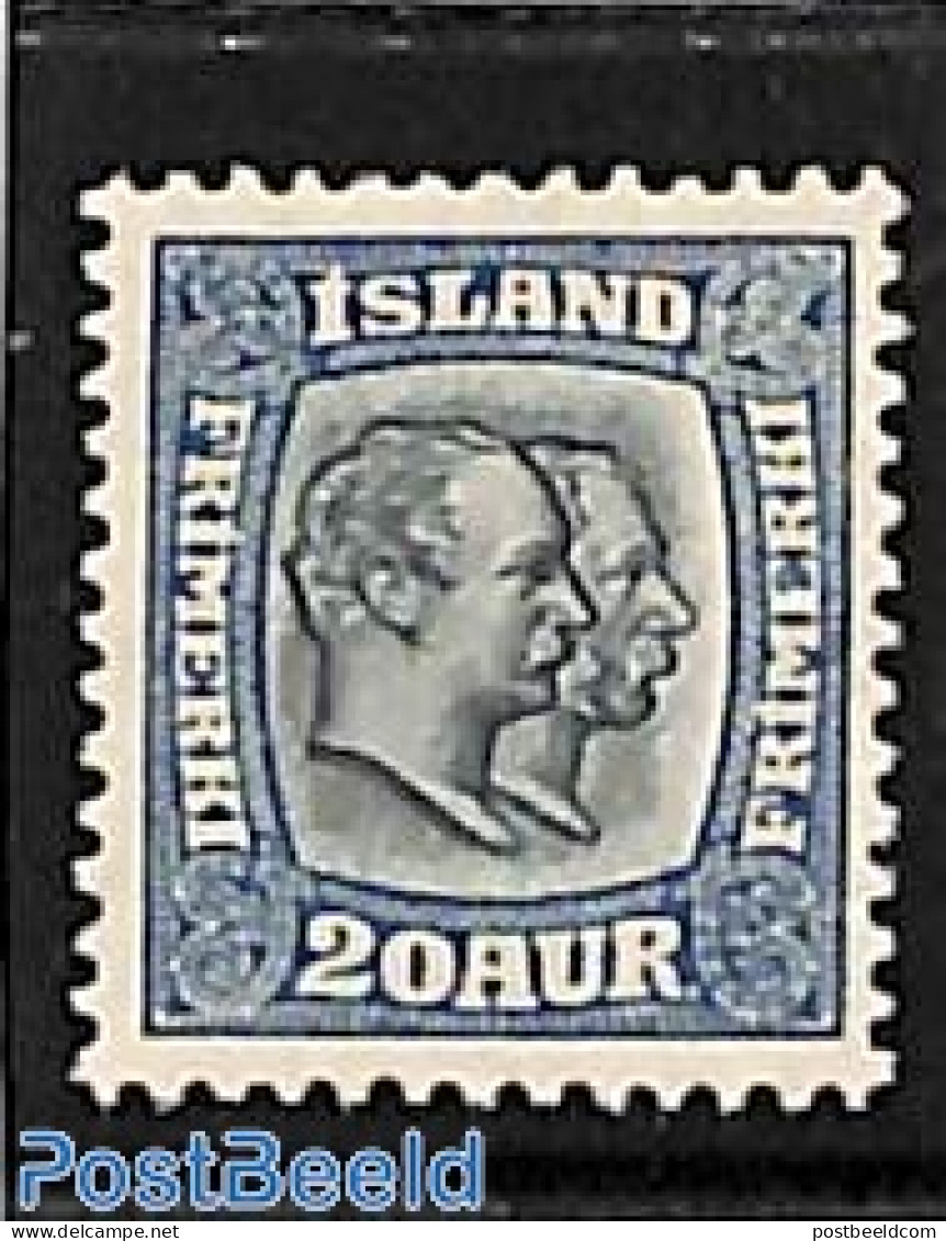 Iceland 1907 20A, Stamp Out Of Set, Unused (hinged) - Ongebruikt