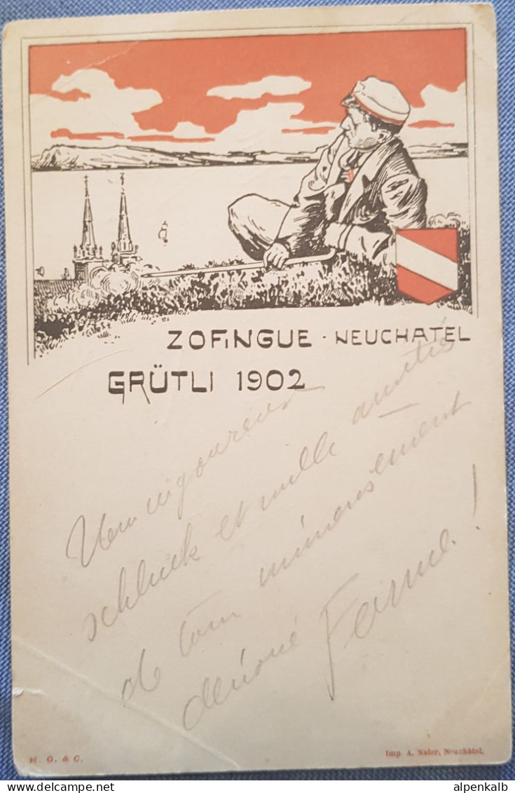 ZOFINGUE Neuchâtel Grütli 1902 - Neuchâtel