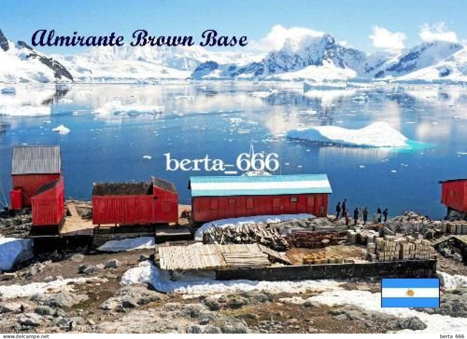 Antarctica Almirante Brown Base Argentina New Postcard - Otros & Sin Clasificación