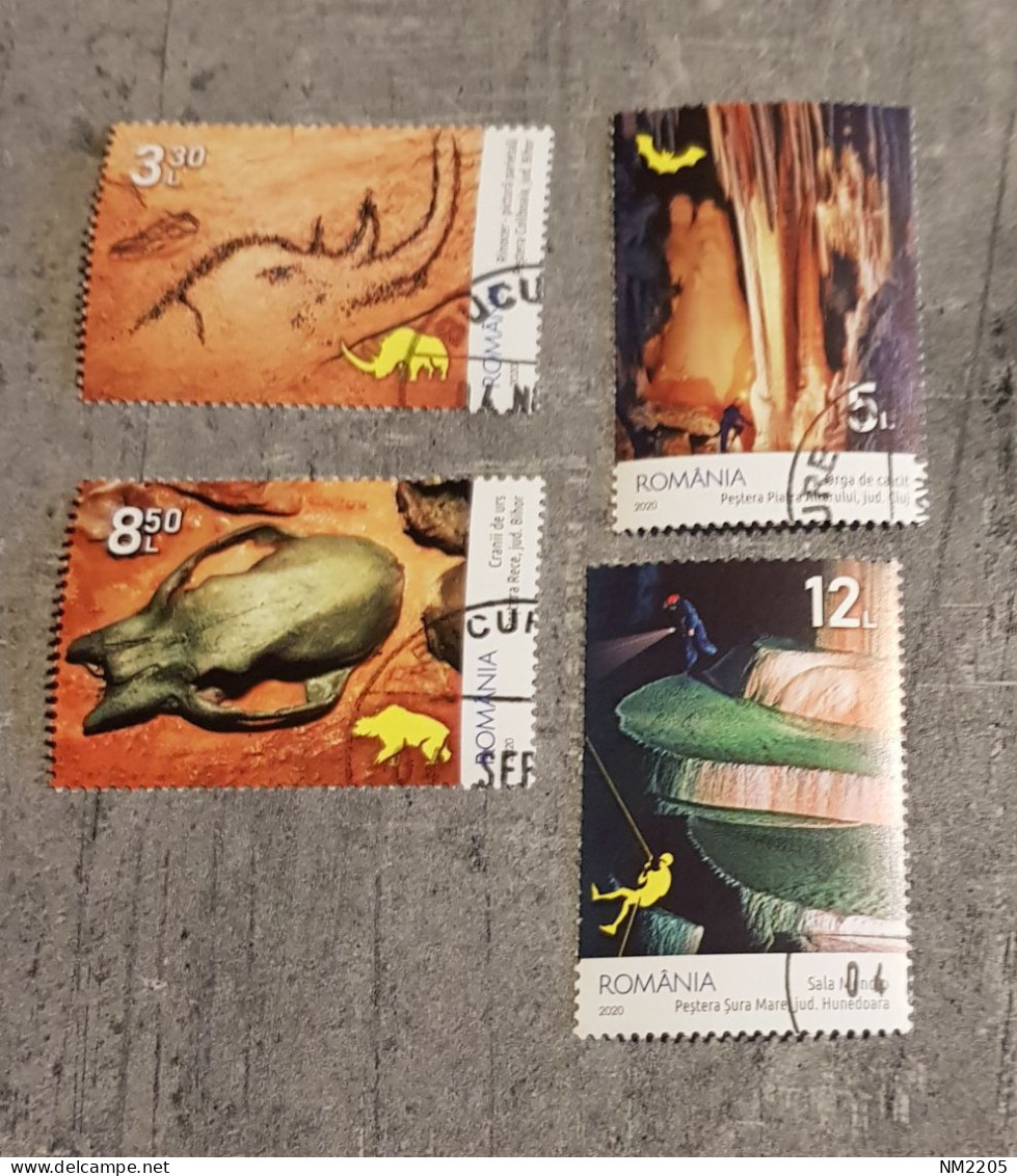 ROMANIA CAVES FROM ROMANIA SET CTO-USED - Used Stamps