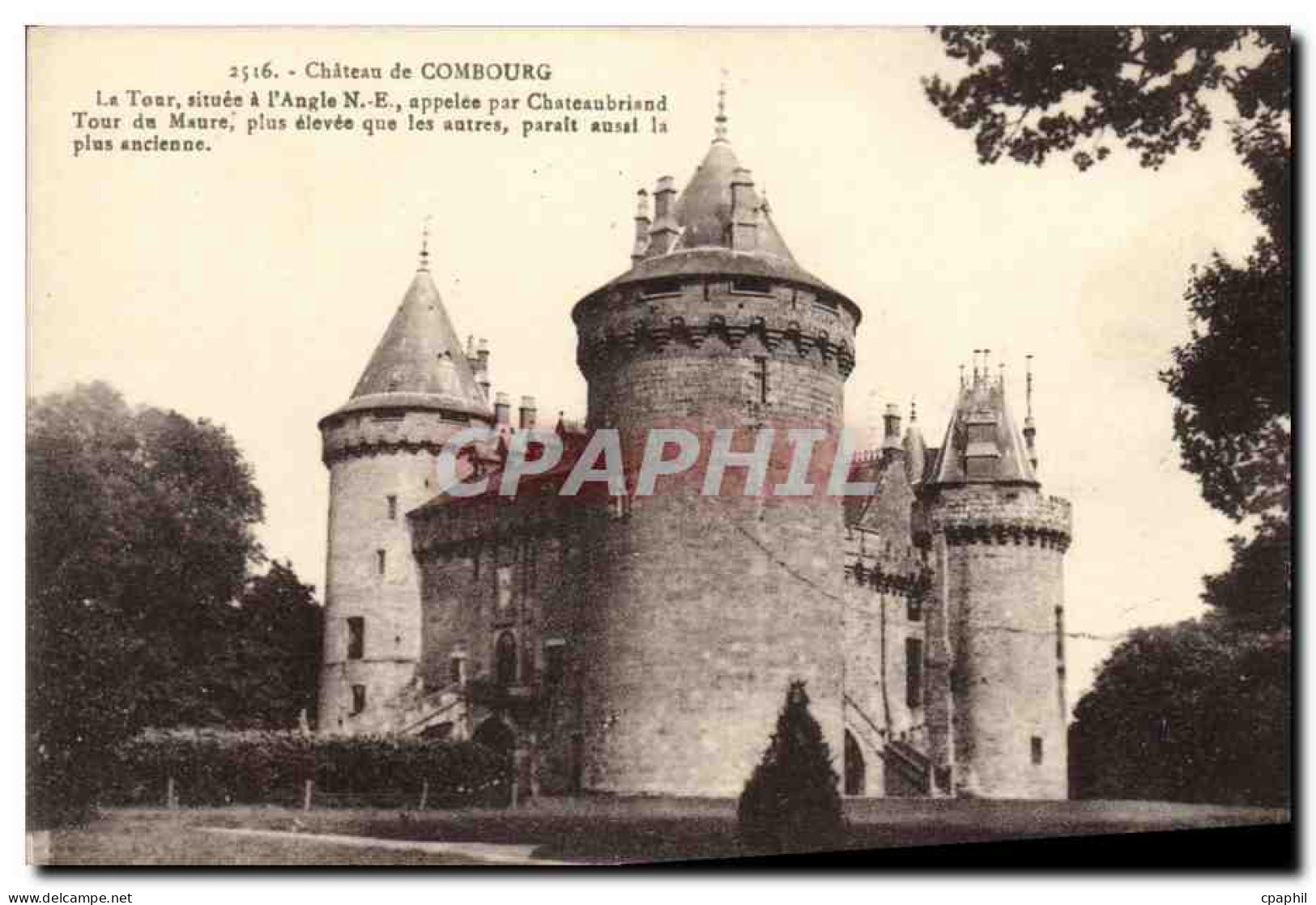 CPA Combourg Facade Du Chateau - Combourg