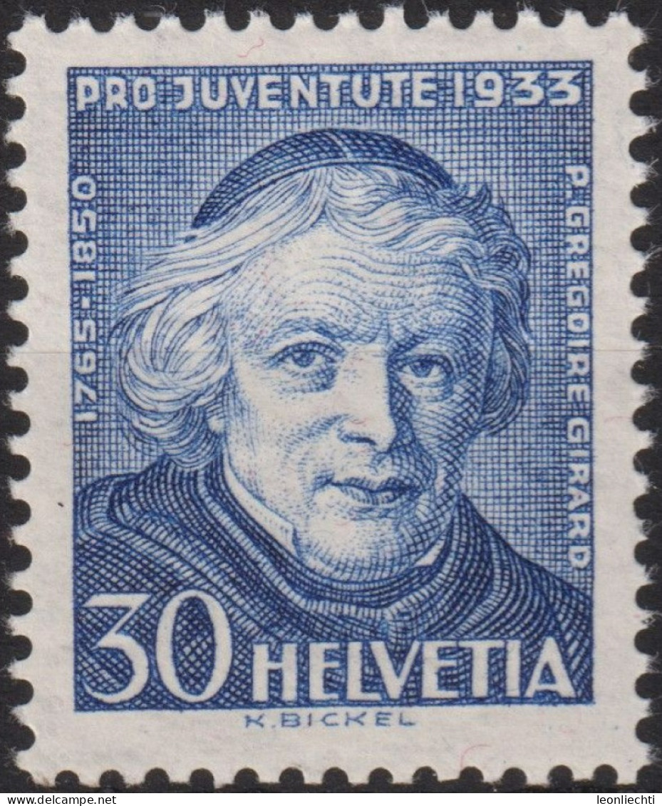 1933 Schweiz / Pro Juventute ** Mi:CH 269, Yt:CH 270, Zum:CH J68,  Grégorie Girard - Unused Stamps