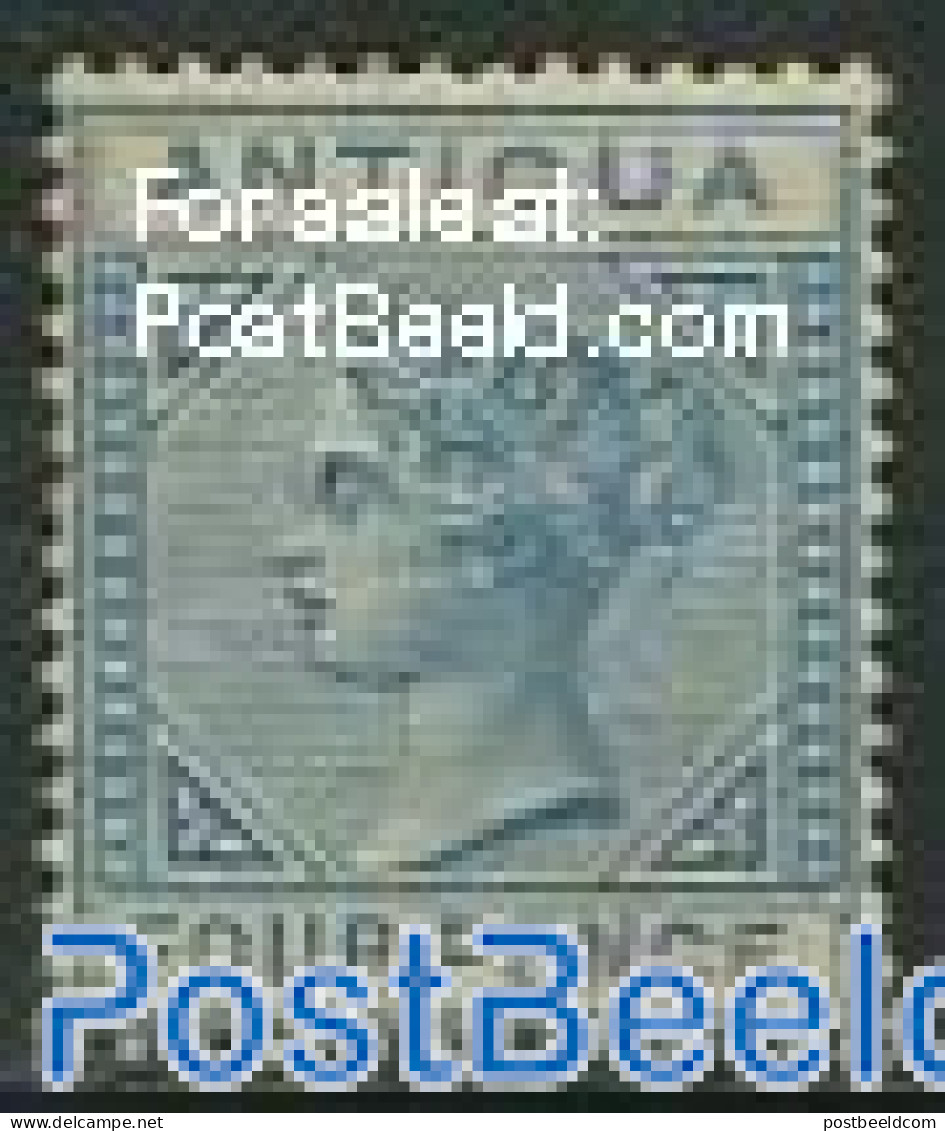 Antigua & Barbuda 1879 4p,Blue, WM CC Crown, Stamp Out Of Set, Unused (hinged) - Antigua En Barbuda (1981-...)