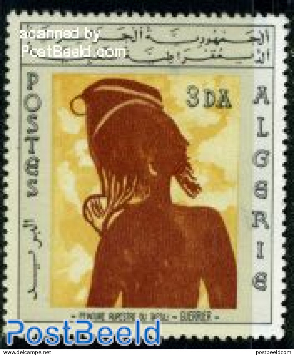 Algeria 1967 3D, Stamp Out Of Set, Mint NH, Art - Cave Paintings - Ongebruikt