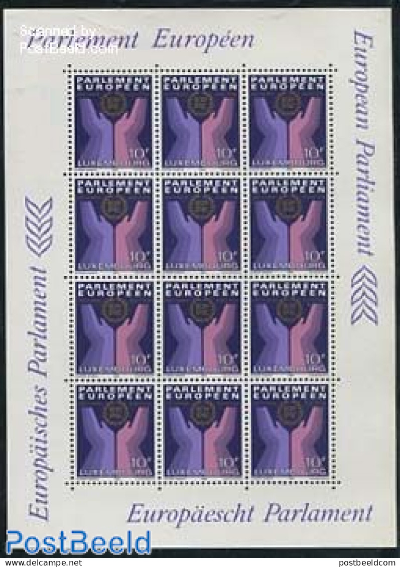 Luxemburg 1984 European Elections M/s, Mint NH, History - Europa Hang-on Issues - Ungebraucht
