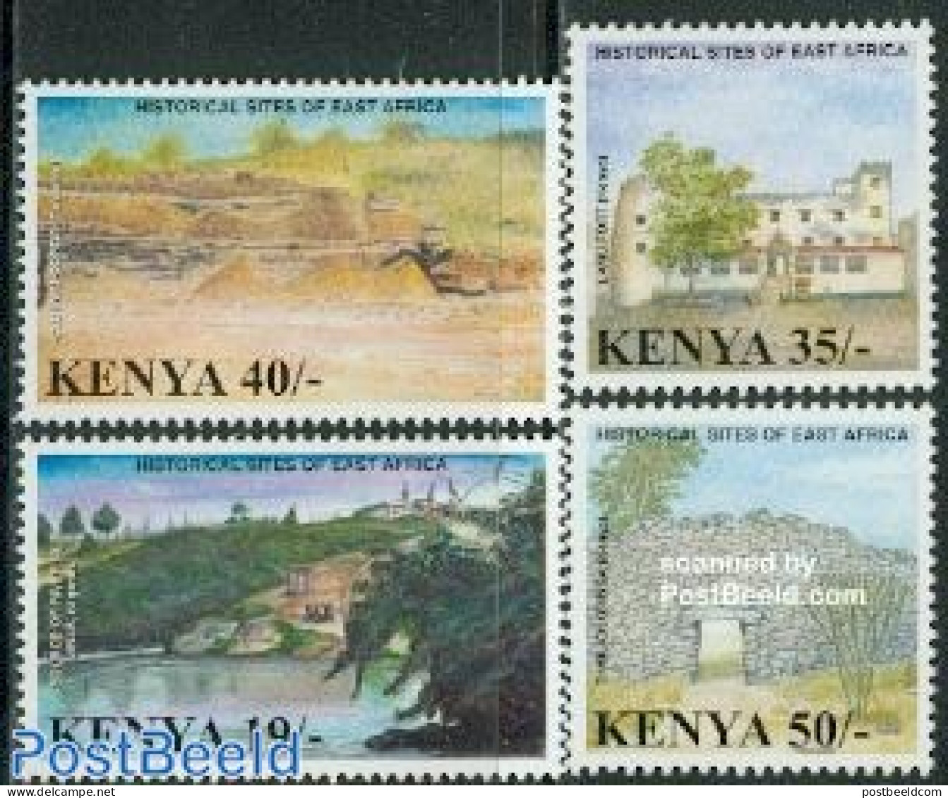 Kenia 2002 Historical Sites 4v, Mint NH, History - Archaeology - Archeologie