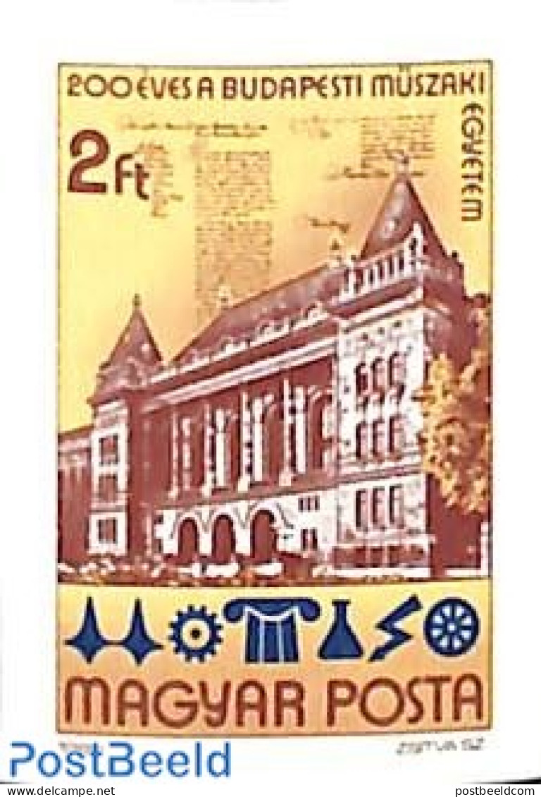 Hungary 1982 Polytechnical University 1v Imperforated, Mint NH, Science - Education - Nuovi