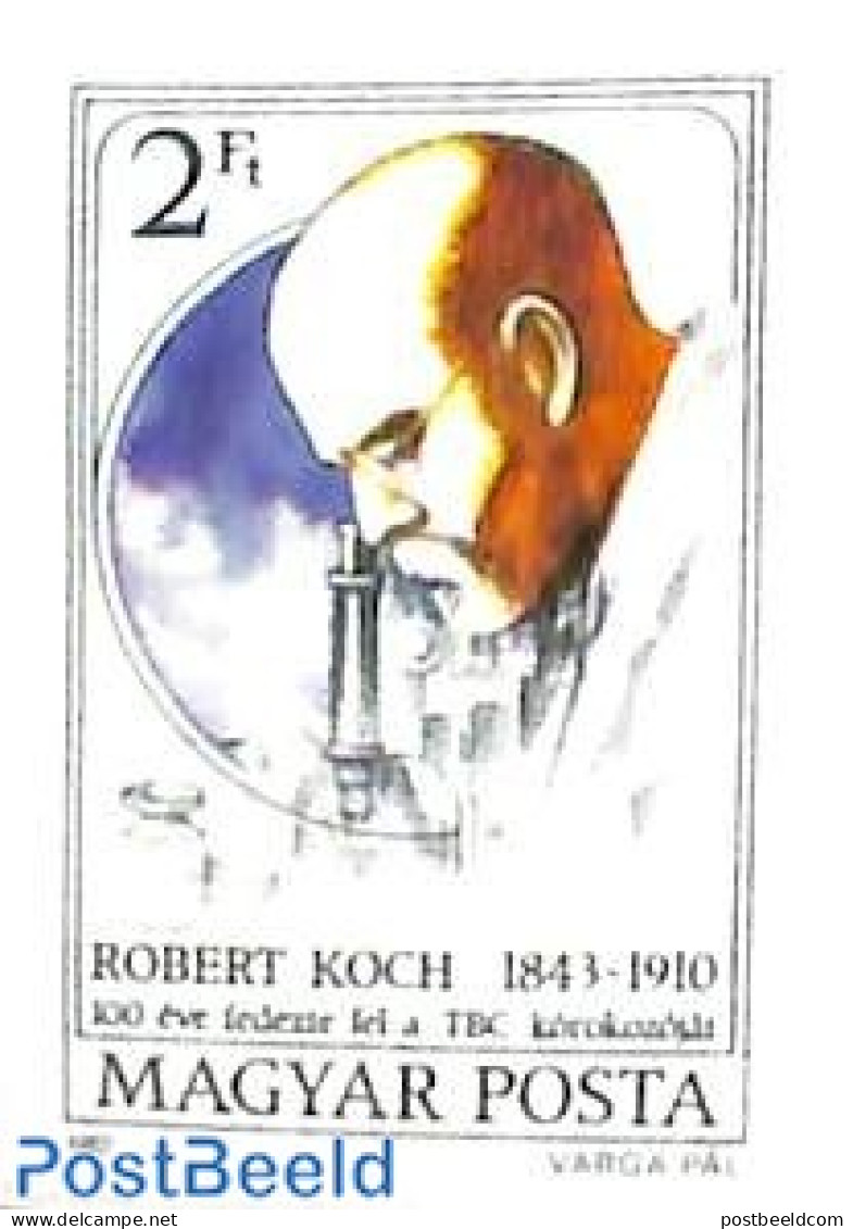 Hungary 1982 Robert Koch 1v Imperforated, Mint NH, Health - Health - Unused Stamps