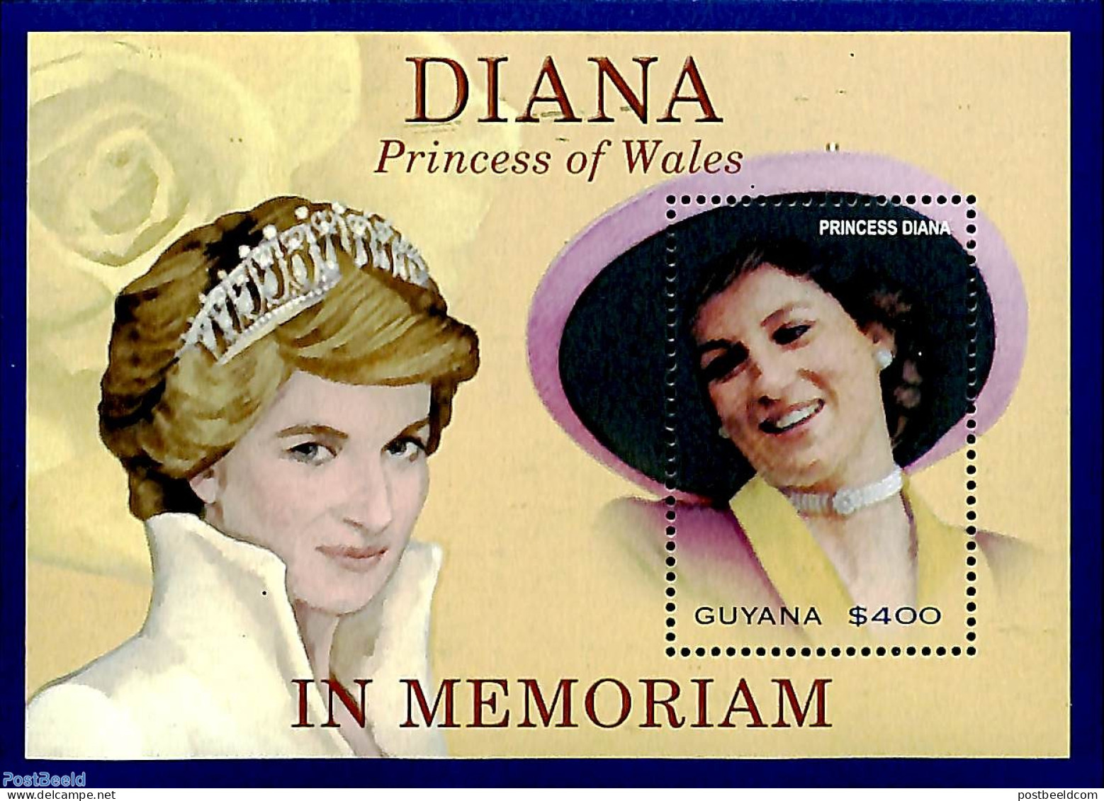 Guyana 2003 Death Of Diana S/s, Mint NH, History - Charles & Diana - Kings & Queens (Royalty) - Royalties, Royals