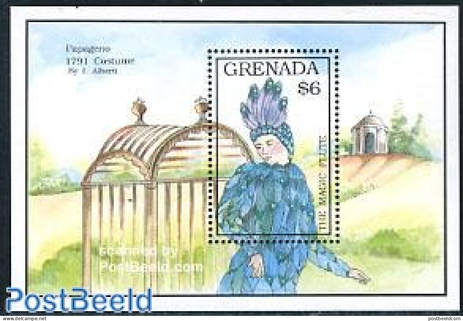 Grenada 1992 W.A. Mozart S/s, Mint NH, Performance Art - Amadeus Mozart - Music - Musique