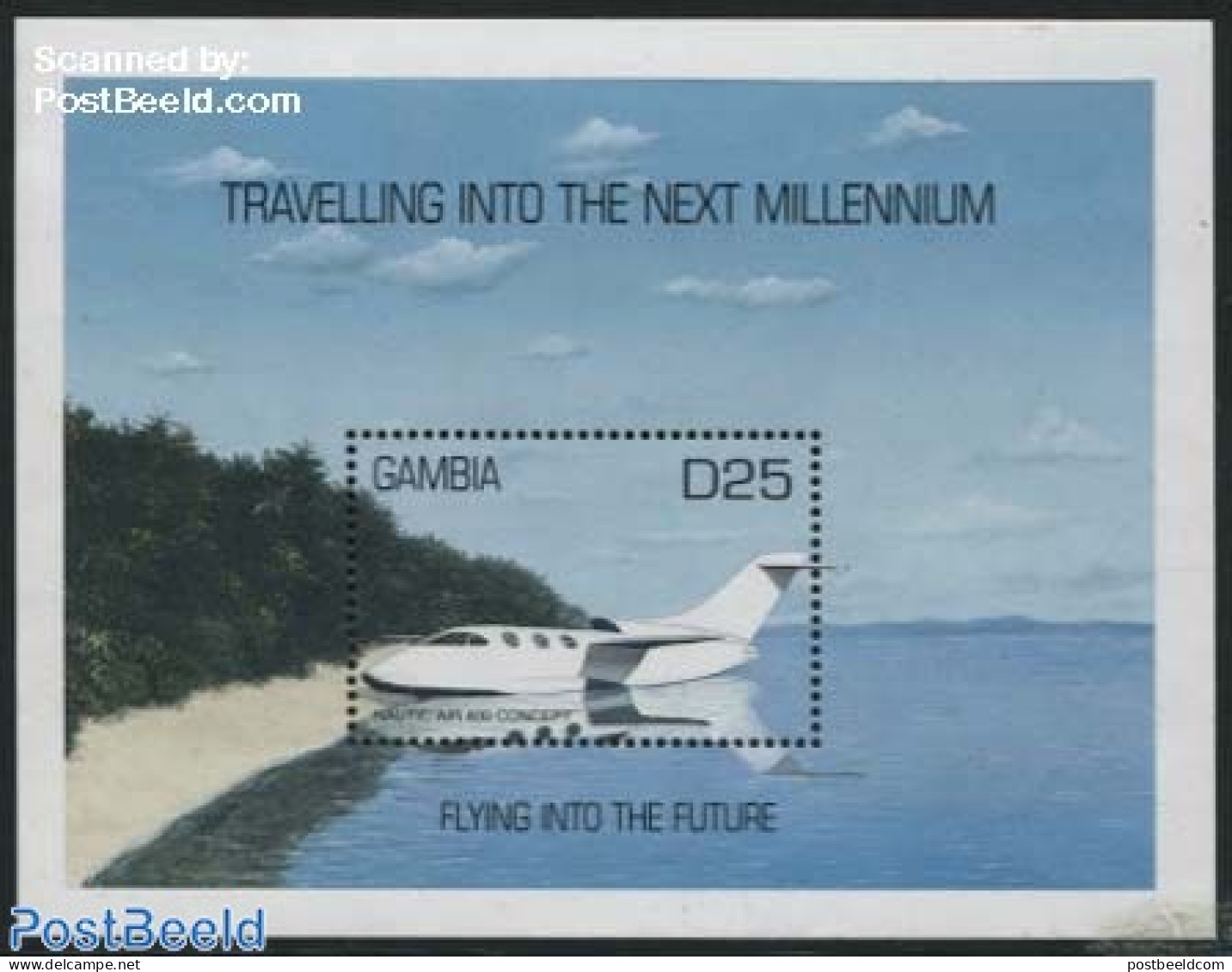 Gambia 2000 Nautic Air 400 S/s, Mint NH, Transport - Aircraft & Aviation - Airplanes