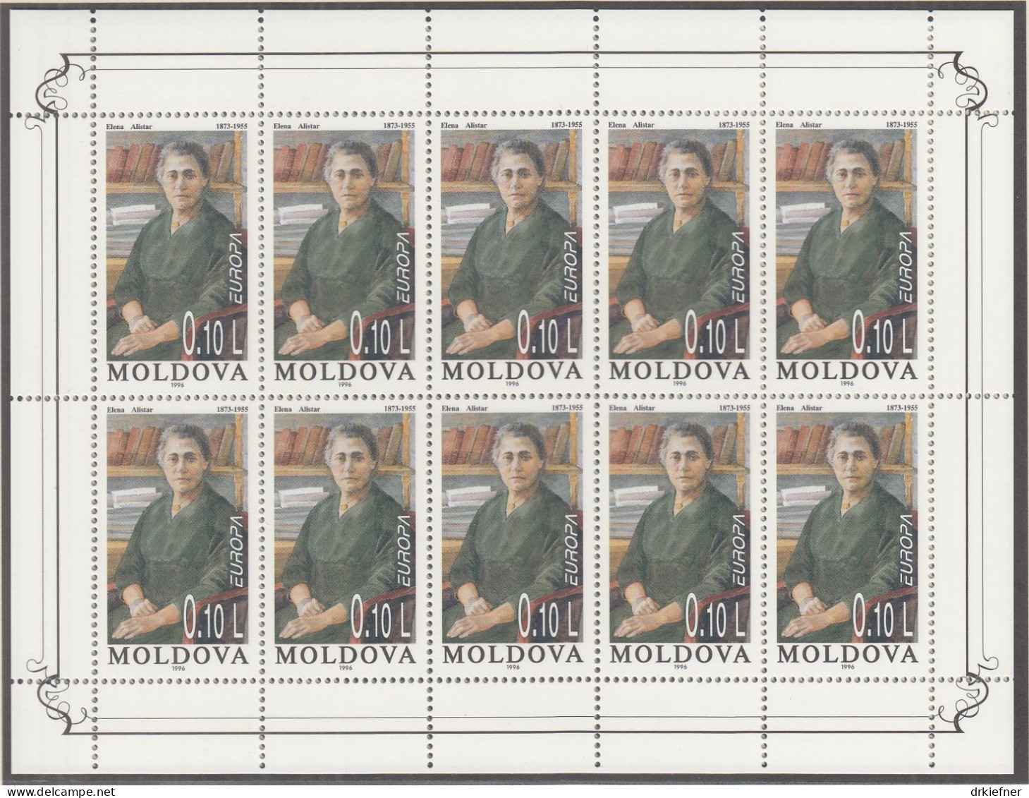 MOLDAWIEN  210-211, 2 Kleinbogen, Postfrisch **, Europa CEPT: Berühmte Frauen, 1996 - Moldavia