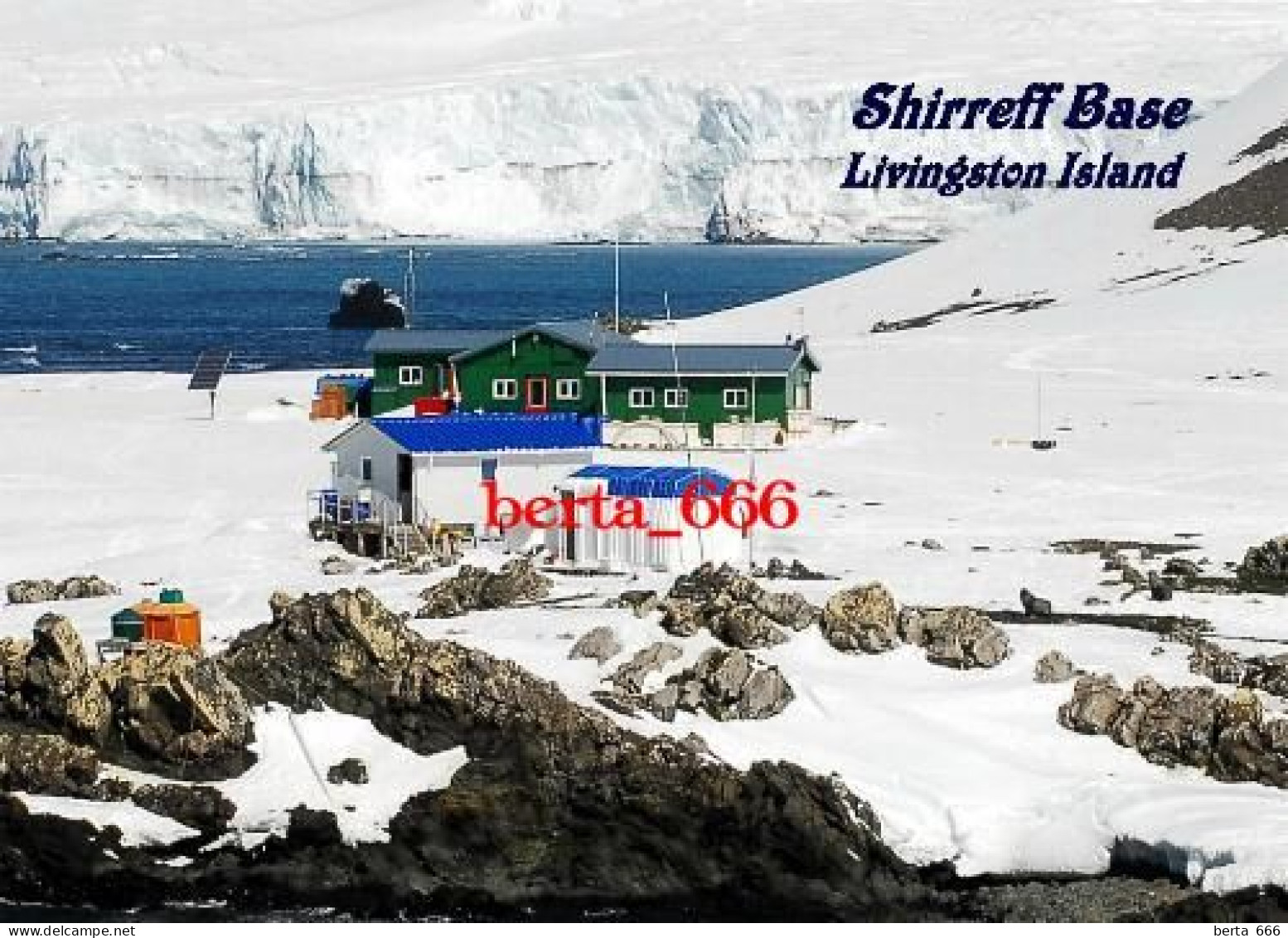 Antarctica Livingston Island Shirreff Base United States New Postcard - Sonstige & Ohne Zuordnung