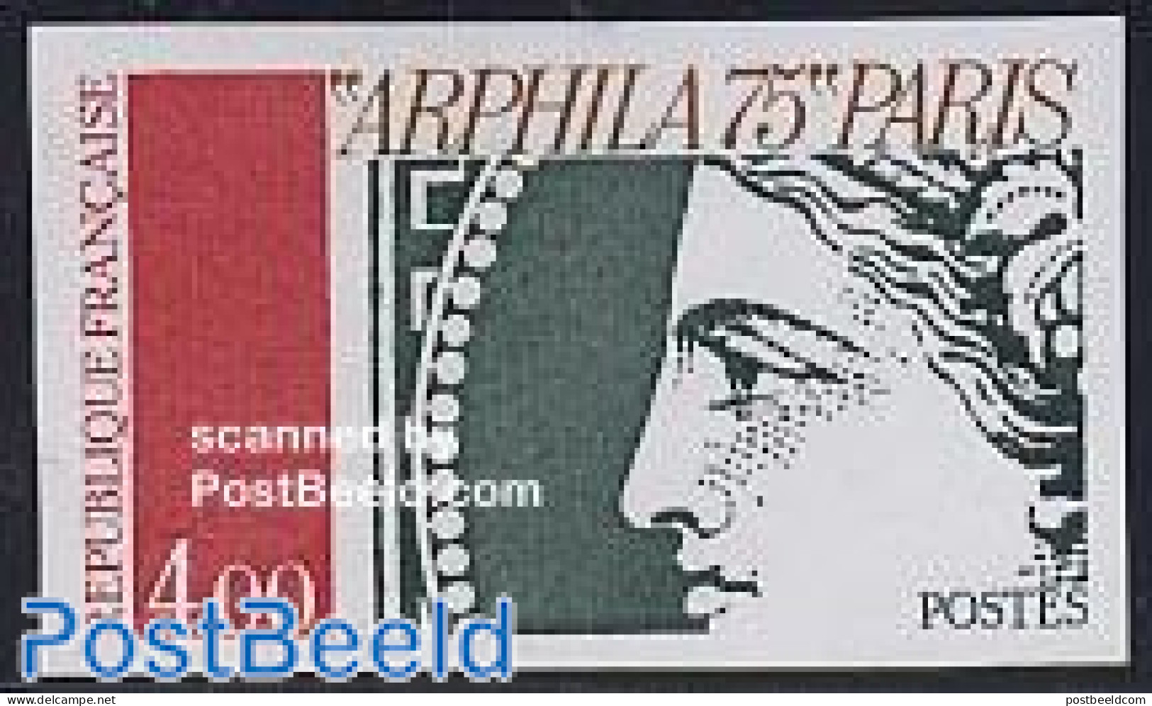 France 1975 Arphila 1v Imperforated, Mint NH, Stamps On Stamps - Unused Stamps