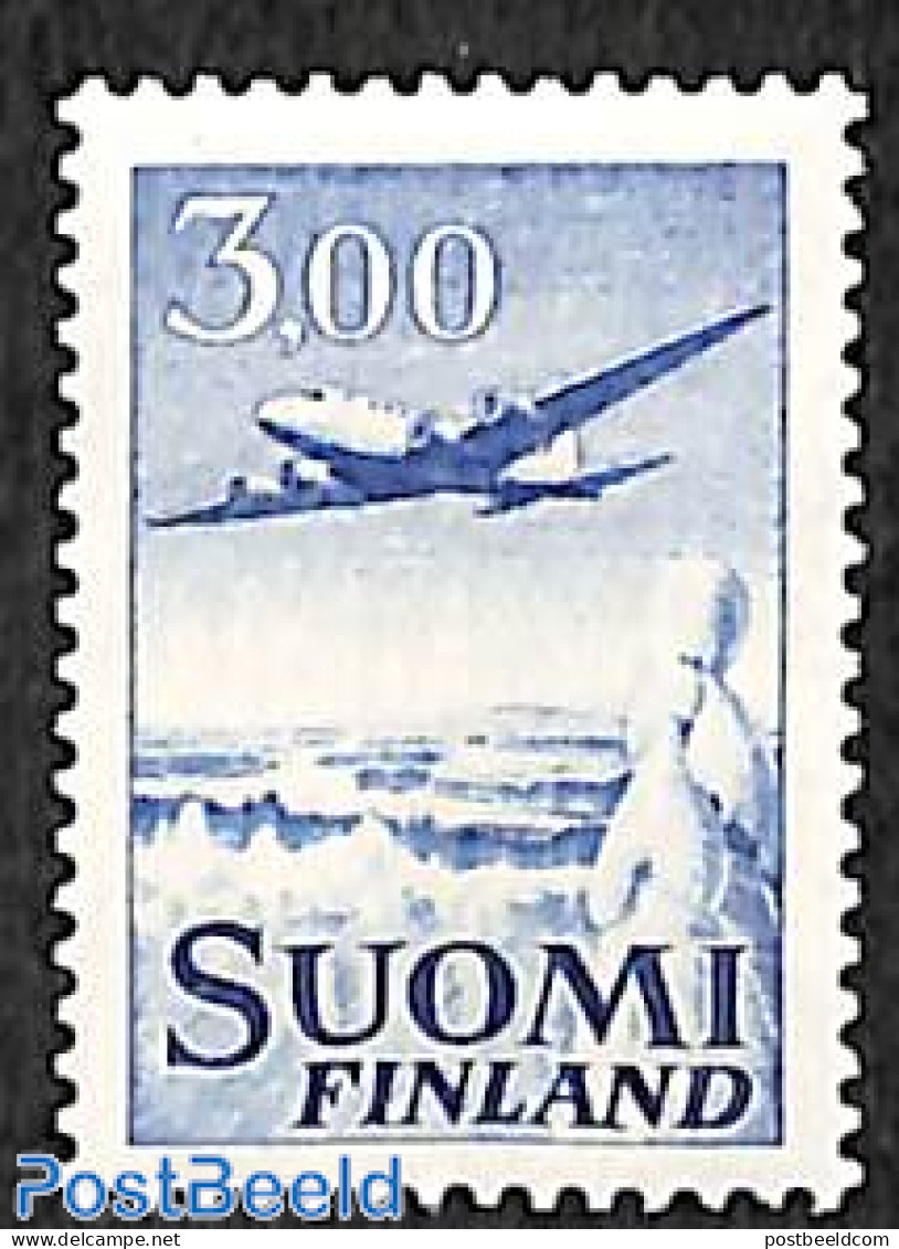 Finland 1963 Definitive 1v, Normal Paper, Unused (hinged), Transport - Aircraft & Aviation - Ongebruikt